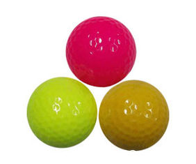 China Fluorescence golf/ two piece golf ball/2PC Golf practice ball/golf ball supplier