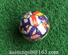 China transparent golf ball with flags supplier