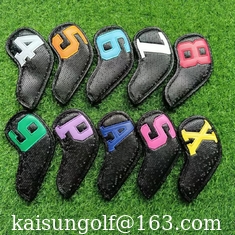 China iron head cover golf headcover golf headcovers iron headcover golf cover supplier