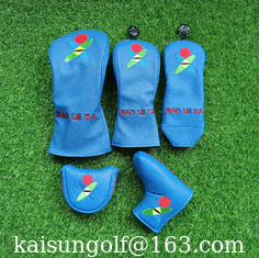 China utility headcover  putter golf cover driver cover fairway cover ut cover hybrid cover headcover supplier