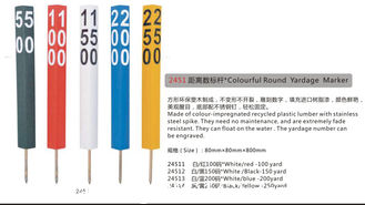 China Colourful Round Yardage Marker supplier