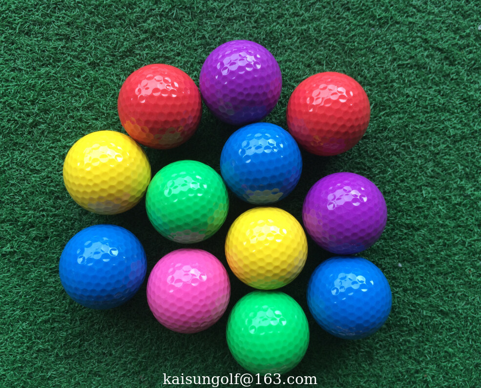 mini golf ball OR low bounce golf ball with two pieces , mini golf ball