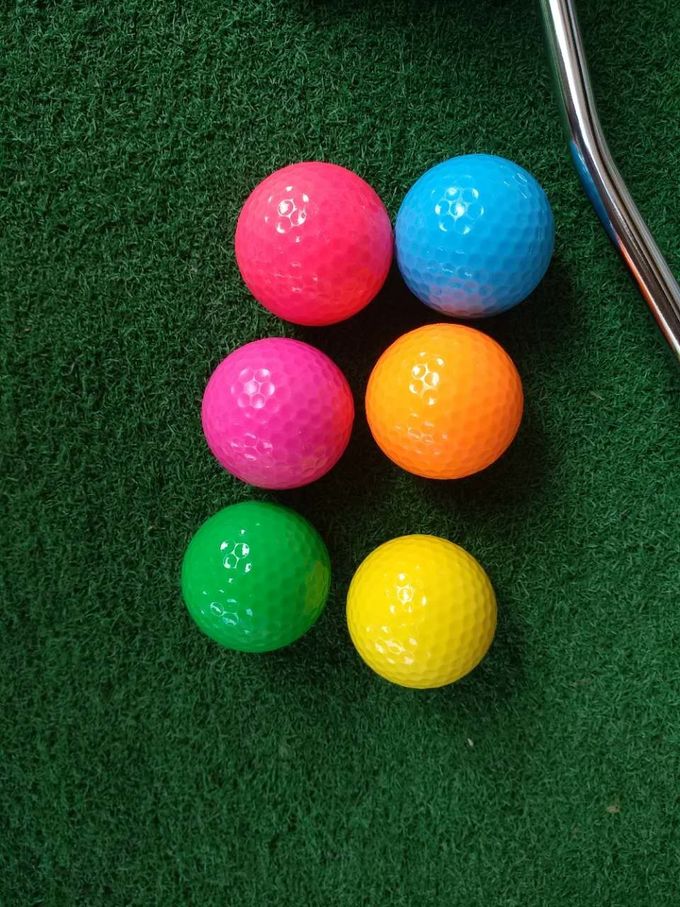 mini golf ball OR low bounce golf ball with two pieces , mini golf ball