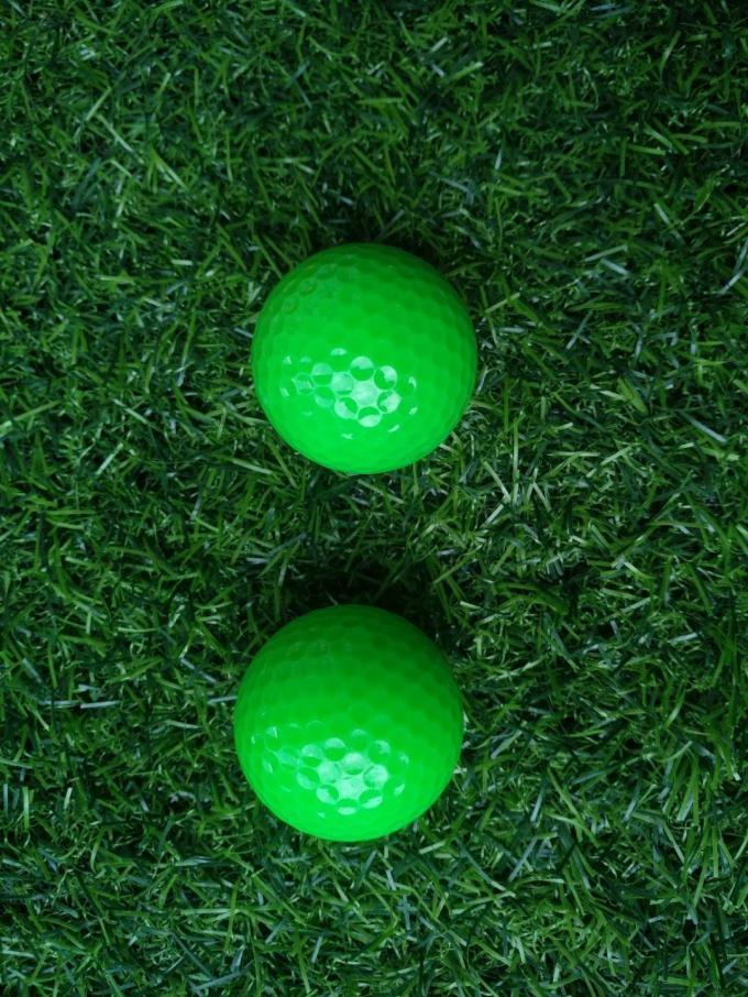 fluorescent golf ball
