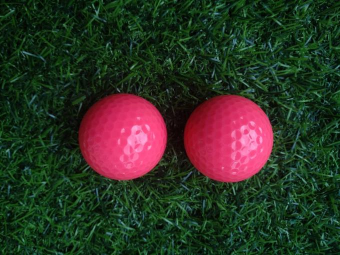 fluorescent golf ball