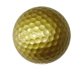 China golden color golf ball/novelty golf ball/2PC Golf silver practice ball supplier