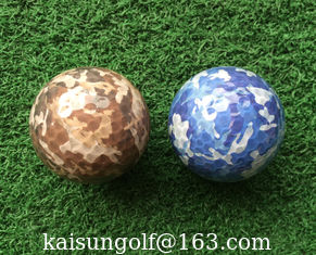 China transparent golf ball with camouflage supplier
