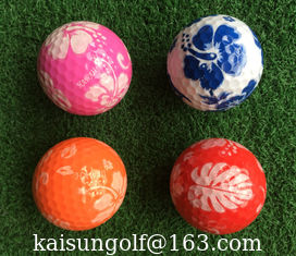 China logo golf ball with flower supplier