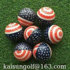 China logo golf ball with flag supplier
