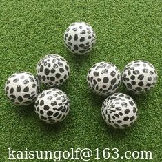China transparent golf ball with Leopard , cooleye with black and white supplier