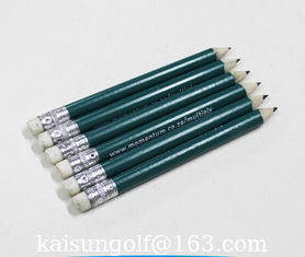 China round golf pencil , wood golf pencil , golf pencil , wood golf pen with eraser supplier