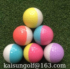 China crystal golf ball with two pieces , golf ball , putting practice ball supplier