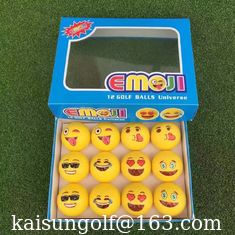 China logo golf ball , emoji ball , smile golf ball  , gift golf ball , cute golf ball , novelty golf ball supplier