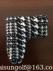 China knitted head cover , golf knitted golf putter head cover , golf putter head cover supplier