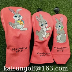 China utility head cover  rabbit golf cover driver cover fairway cover ut cover hybrid cover headcover rabbit supplier