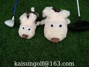 China golf head cover , dog head cover , animal head cover , plush head cover , driver head cover supplier