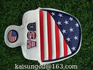 China USA headcover , Golf head cover , USA golf head covers , putter headcover ,  headcover supplier
