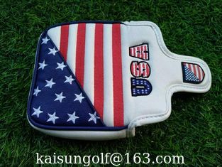 China USA headcover , Golf head cover , USA golf head covers , putter headcover ,  headcover supplier