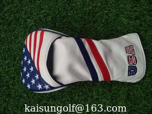 China USA golf head cover, usa headcover , driver headcover , driver head cover, golf club cover supplier