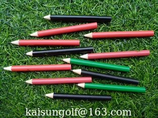 China round golf pencil , wood golf pencil , golf pencil , wooden golf pen , wooden golf pencil supplier