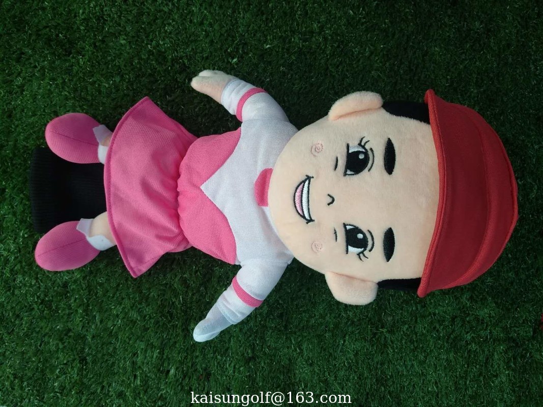 golf head cover , dog head cover , animal head cover , plush head cover