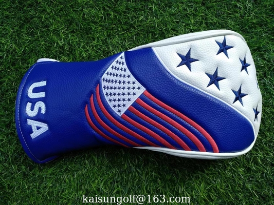 USA golf head cover, usa headcover , driver headcover , driver head cover, golf club cover supplier