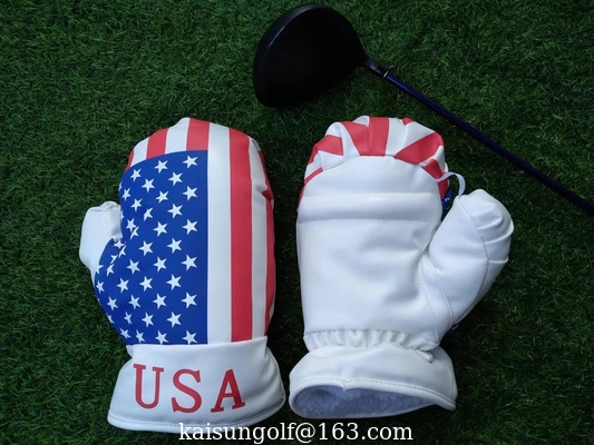 golf head cover, USA cover , Golf headcover , usa golf boxing glove cover  , USA  head cover supplier