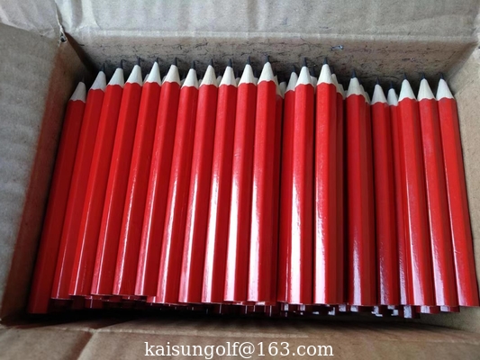 hexagon golf pencil , Hexagonal golf pencil , golf pencil , wooden pencil  eraser , wood golf pencil supplier