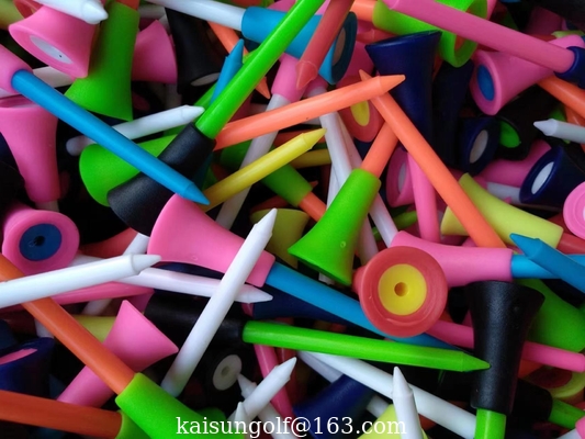 rubber golf tee , golf tees , golf tee (rubber head + plastic shaft) supplier