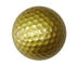 golden color golf ball/novelty golf ball/2PC Golf silver practice ball supplier