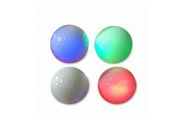 Green led golf ball &amp;flashing ball supplier