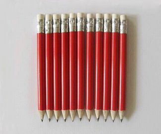 round golf pencil , wood golf pencil , golf pencil , wood golf pen with eraser supplier