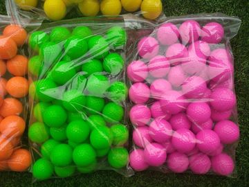 fluorescent golf ball golf balls fluorescent golf balls in black light (glow in uv ) supplier