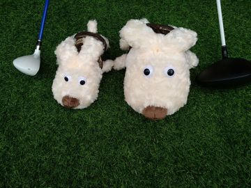 golf head cover , dog head cover , animal head cover , plush head cover , driver head cover supplier