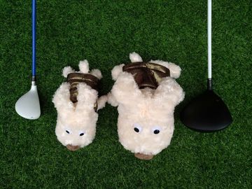 golf head cover , dog head cover , animal head cover , plush head cover , driver head cover supplier