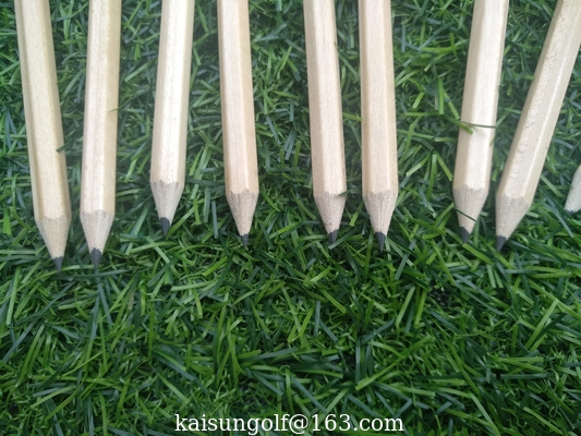 hexagon golf pencil , Hexagonal golf pencil , golf pencil , wooden pencil  eraser , wood golf pencil supplier