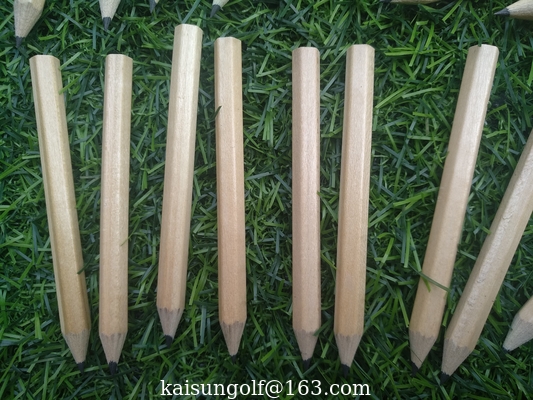 hexagon golf pencil , Hexagonal golf pencil , golf pencil , wooden pencil  eraser , wood golf pencil supplier