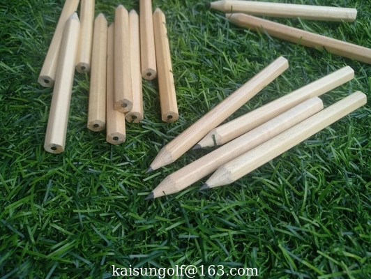 hexagon golf pencil , Hexagonal golf pencil , golf pencil , wooden pencil  eraser , wood golf pencil supplier