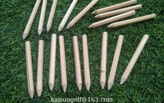 hexagon golf pencil , Hexagonal golf pencil , golf pencil , wooden pencil  eraser , wood golf pencil supplier