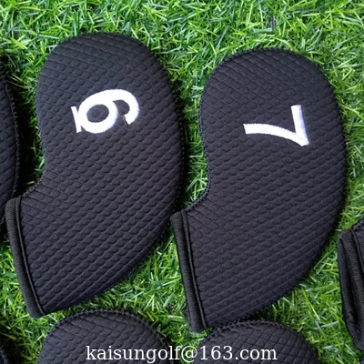 iron head cover , golf headcover , sbr headcover ,  golf headcovers , golf iron headcover supplier