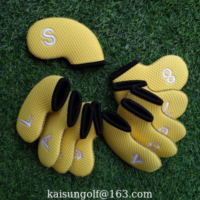 iron head cover , golf headcover , sbr headcover ,  golf headcovers , golf iron headcover supplier