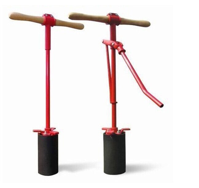 Golf ball hole digging machine