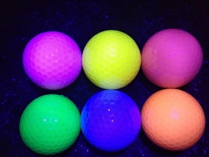 fluorescent golf ball